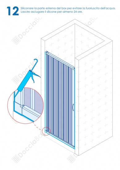 Siliconare Il Box Doccia.Foto 15 Istruzioni Di Montaggio Box Doccia Mod Venere Al Apertura Laterale