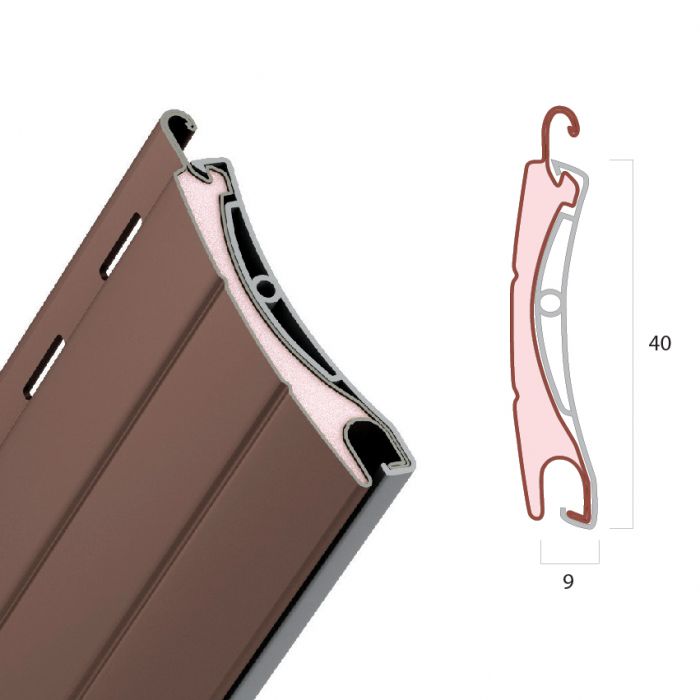 Tapparella in plastica con doghe 14x50